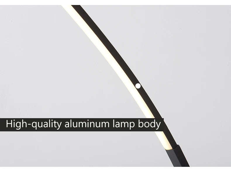 Lampe LED sur pied moderne minimaliste – Éclairage décoratif pour salon, chambre, chevet et intérieur