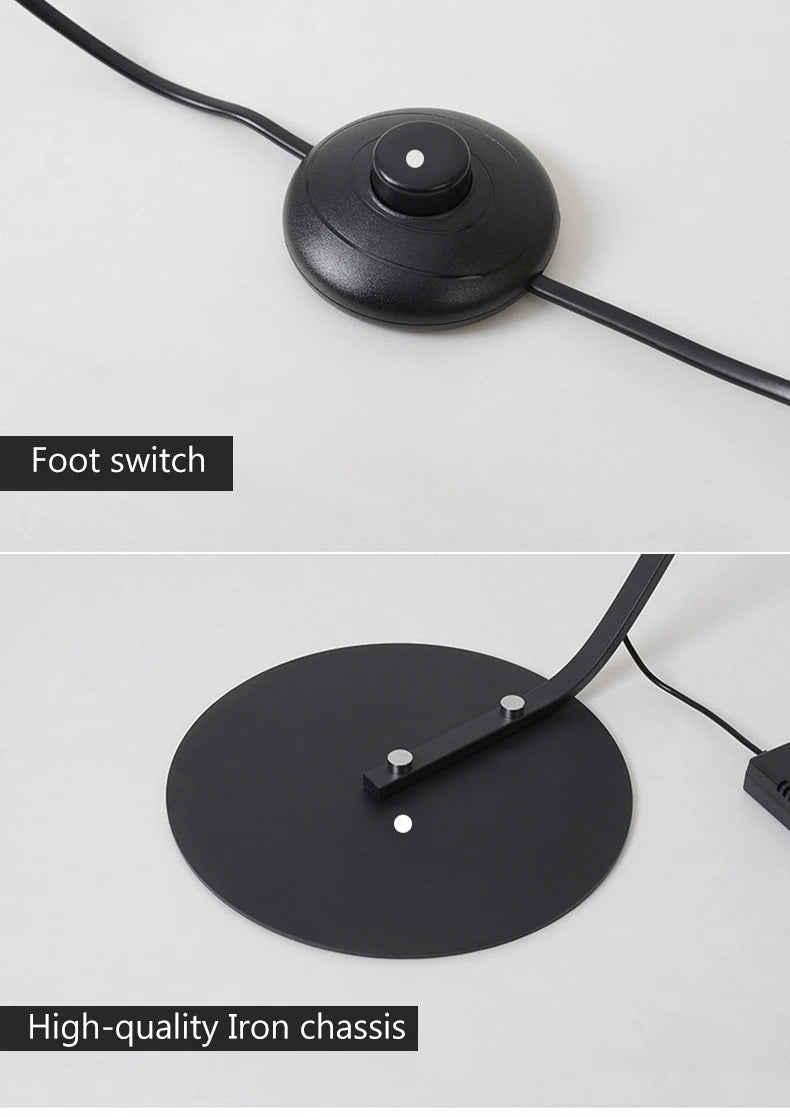 Lampe LED sur pied moderne minimaliste – Éclairage décoratif pour salon, chambre, chevet et intérieur