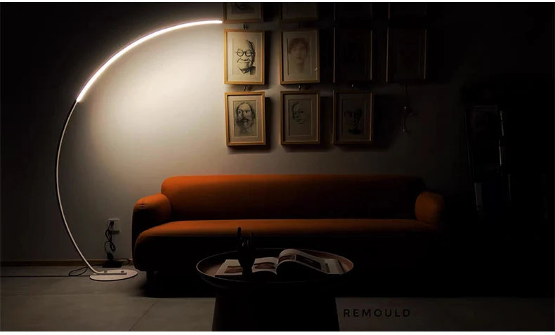 Lampe LED sur pied moderne minimaliste – Éclairage décoratif pour salon, chambre, chevet et intérieur