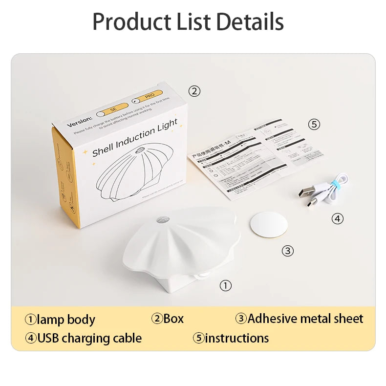 LED murale avec détecteur de mouvement – Veilleuse sans fil USB Type-C pour cuisine, chambre, salon, couloir, éclairage mural intérieur