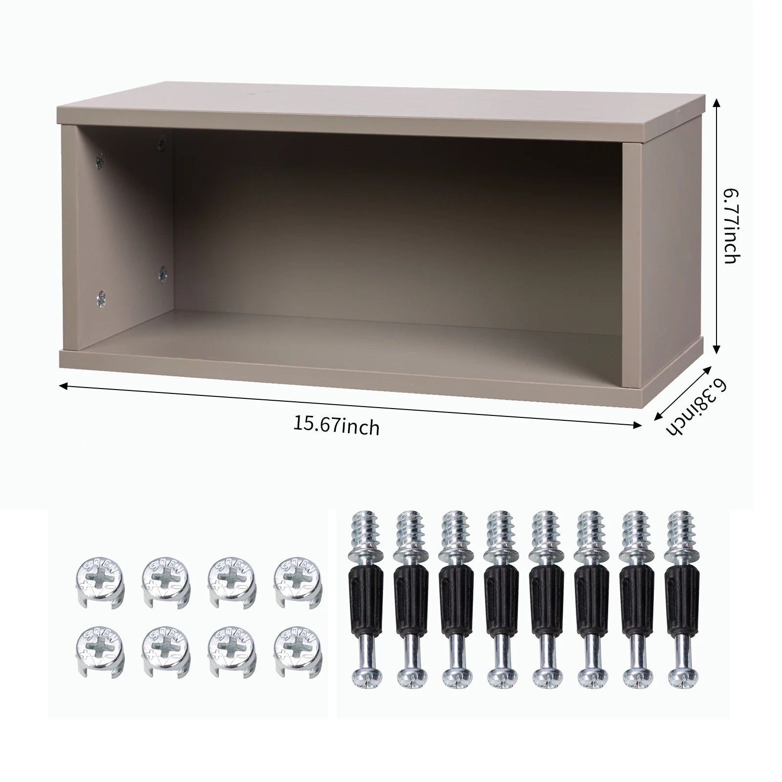 Meuble de rangement en bois grande capacité – Bibliothèque empilable et étagère de stockage