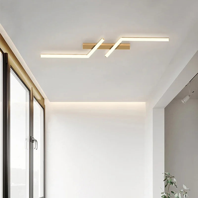 LED Moderne Plafonnier – Éclairage Design pour Salon, Salle à Manger, Chambre – Noir ou Or