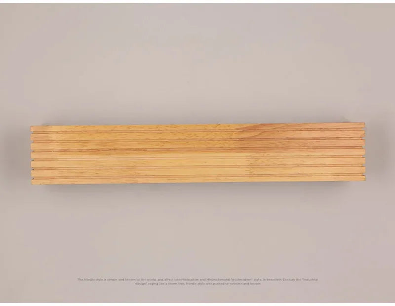 LED Murale en bois – Lampe murale moderne pour chambre, salon ou bureau