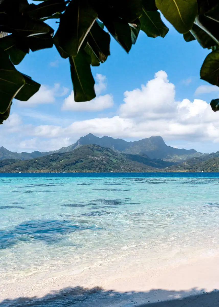 Affiche murale nordique paysage marin – Poster toile plage et océan bleu moderne pour salon et décoration intérieure (sans cadre)
