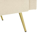 Canapé-lit pliant capitonné avec dossier ergonomique et coussins confortables – Base stable et design moderne