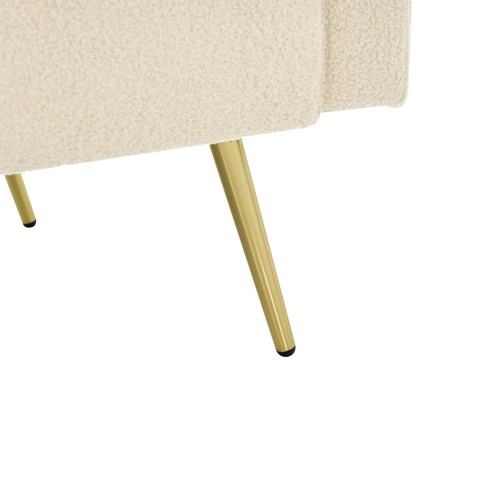 Canapé-lit pliant capitonné avec dossier ergonomique et coussins confortables – Base stable et design moderne