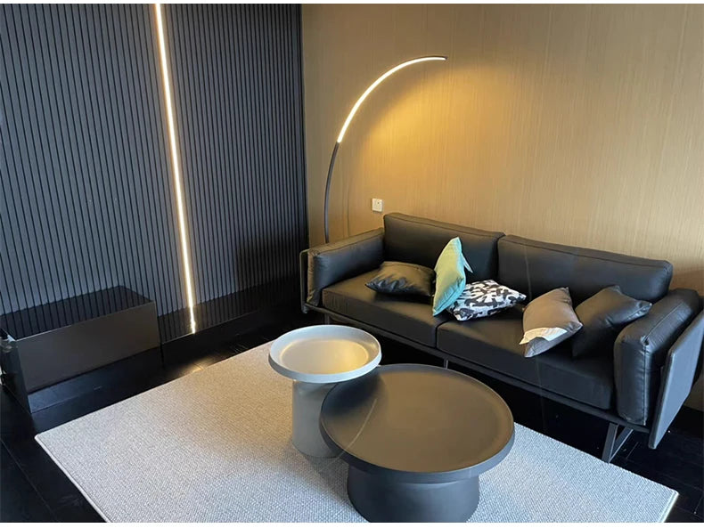 Lampe LED sur pied moderne minimaliste – Éclairage décoratif pour salon, chambre, chevet et intérieur