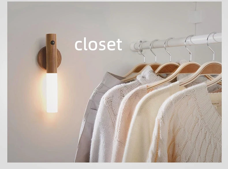 Lampe LED Sans Fil Intelligente – Veilleuse Magnétique Rechargeable avec Détection de Mouvement pour Escalier, Couloir et Chambre