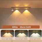 Lampe LED ultra fine sans fil avec capteur de mouvement – USB rechargeable pour armoire, cuisine et chambre