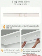 Lampe LED ultra fine sans fil avec capteur de mouvement – USB rechargeable pour armoire, cuisine et chambre