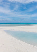 Affiche murale nordique paysage marin – Poster toile plage et océan bleu moderne pour salon et décoration intérieure (sans cadre)