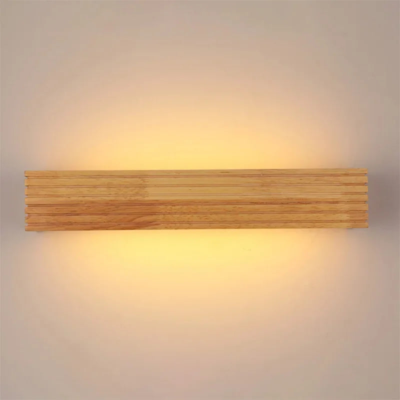 LED Murale en bois – Lampe murale moderne pour chambre, salon ou bureau