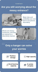 Étagère à chaussures et chapeaux – Meuble de rangement multicouche en tissu et métal, anti-poussière, à monter soi-même