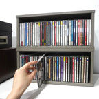 Meuble de rangement en bois grande capacité – Bibliothèque empilable et étagère de stockage