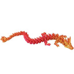 Dragon articulé 3D phosphorescent – Figurine cristal rotative, jouet décoratif lumineux