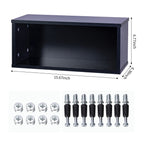 Meuble de rangement en bois grande capacité – Bibliothèque empilable et étagère de stockage