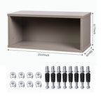 Meuble de rangement en bois grande capacité – Bibliothèque empilable et étagère de stockage