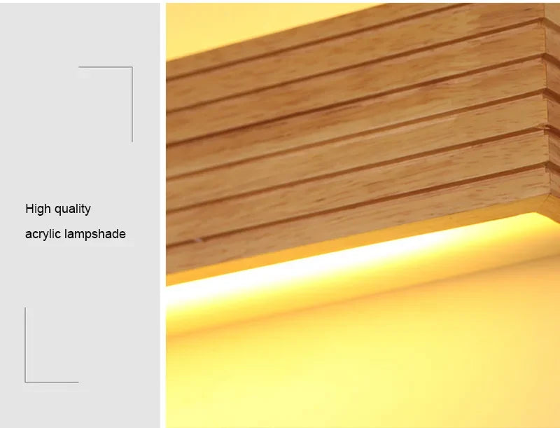 LED Murale en bois – Lampe murale moderne pour chambre, salon ou bureau