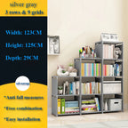 Bookshelf Storage Rack Simple Bookshelf Debris Storages Shelf Multi-layer Book Closet Organizer Bedroom Easy Assembly Bookcase