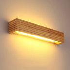 LED Murale en bois – Lampe murale moderne pour chambre, salon ou bureau