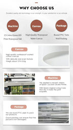 Lot de 3 affiches murales sur toile – Art abstrait bleu et doré moderne, décoration chambre et salon