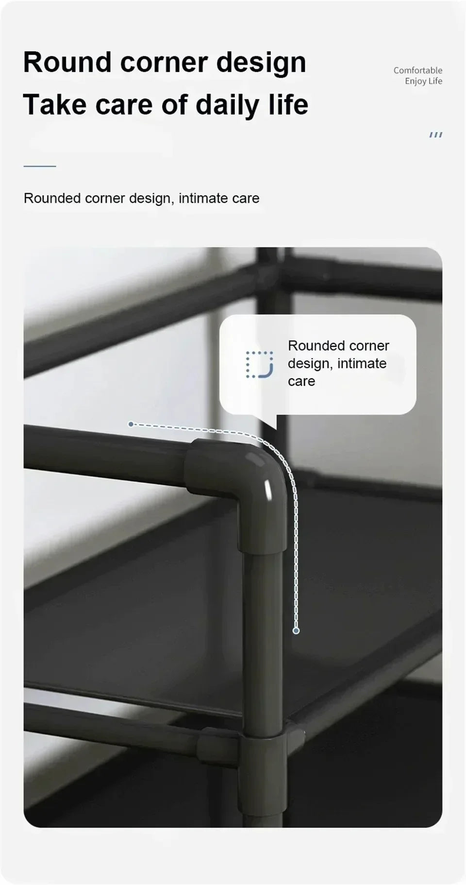 Étagère à chaussures et chapeaux – Meuble de rangement multicouche en tissu et métal, anti-poussière, à monter soi-même