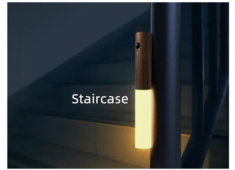 Lampe LED Sans Fil Intelligente – Veilleuse Magnétique Rechargeable avec Détection de Mouvement pour Escalier, Couloir et Chambre