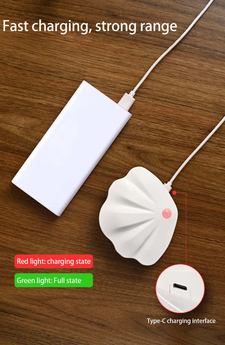 LED murale avec détecteur de mouvement – Veilleuse sans fil USB Type-C pour cuisine, chambre, salon, couloir, éclairage mural intérieur