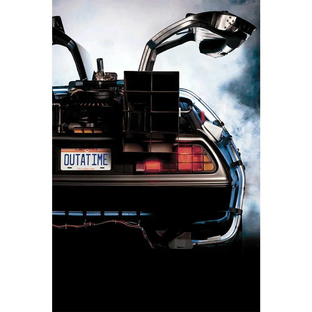 Affiche murale minimaliste scandinave – Poster décoratif Delorean Back to the Future (sans cadre)