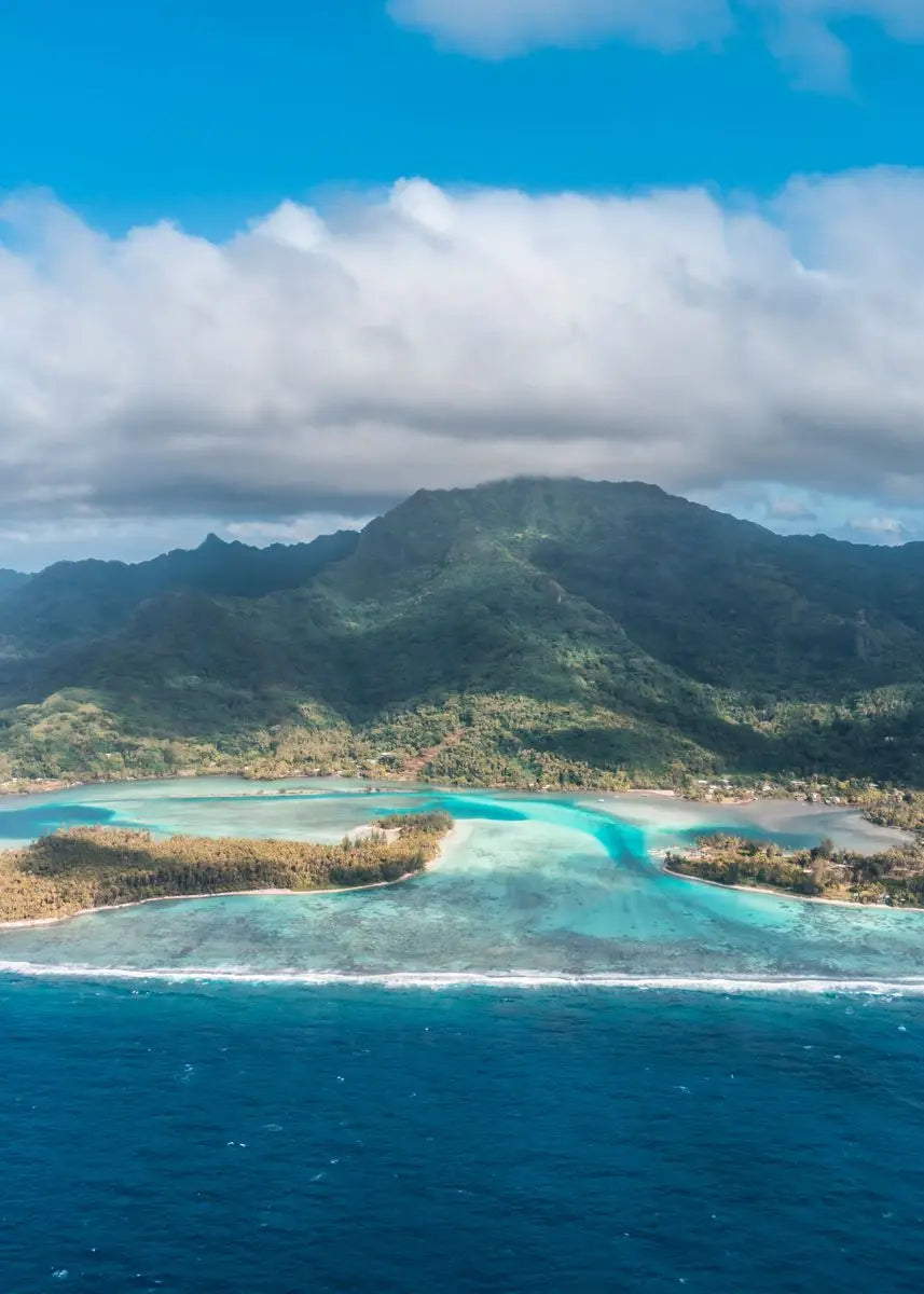 Affiche murale nordique paysage marin – Poster toile plage et océan bleu moderne pour salon et décoration intérieure (sans cadre)