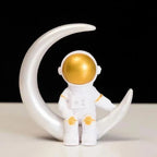 Lot de figurines astronaute en résine – 4 pièces décoratives pour bureau et chambre, jouet éducatif enfant