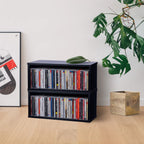 Meuble de rangement en bois grande capacité – Bibliothèque empilable et étagère de stockage